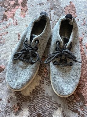 allbirds Heather Gray Knit Lace-Up Women's Sneakers